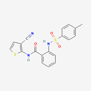 N-(3-cyanothiophen-2-yl)-2-[(4-methylphenyl)sulfonylamino]benzamide