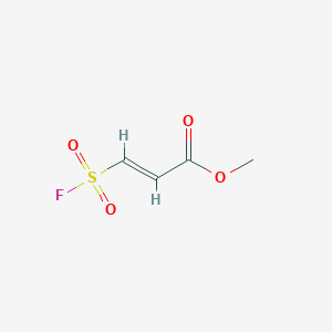 molecular formula C4H5FO4S B2485903 methyl (2E)-3-(fluorosulfonyl)prop-2-enoate CAS No. 1909358-92-4
