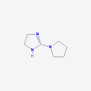 molecular formula C7H13N3 B2485928 2-pyrrolidin-1-yl-4,5-dihydro-1H-imidazole CAS No. 738531-71-0