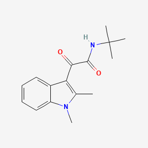 molecular formula C16H20N2O2 B2485933 N-tert-butyl-2-(1,2-dimethylindol-3-yl)-2-oxoacetamide CAS No. 862814-37-7