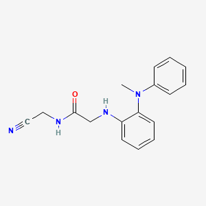 molecular formula C17H18N4O B2485963 N-(Cyanomethyl)-2-[2-(N-methylanilino)anilino]acetamide CAS No. 1436319-04-8