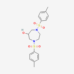 molecular formula C19H24N2O5S2 B2485987 1,4-Ditosyl-1,4-diazepan-6-ol CAS No. 28860-33-5