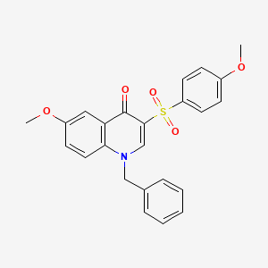 B2486042 1-Benzyl-6-methoxy-3-(4-methoxybenzenesulfonyl)-1,4-dihydroquinolin-4-one CAS No. 872198-88-4