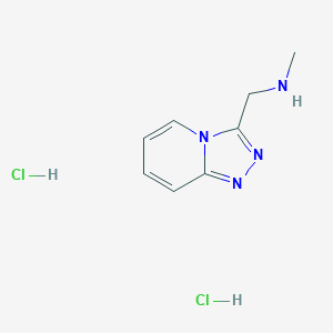 molecular formula C8H12Cl2N4 B2486064 Methyl({[1,2,4]triazolo[4,3-a]pyridin-3-yl}methyl)amine dihydrochloride CAS No. 1909327-23-6
