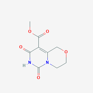 molecular formula C9H10N2O5 B2486083 methyl 6,8-dioxo-1H,3H,4H,6H,7H,8H-pyrimido[4,3-c][1,4]oxazine-9-carboxylate CAS No. 2470438-66-3
