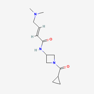 (E)-N-[1-(Cyclopropanecarbonyl)azetidin-3-yl]-4-(dimethylamino)but-2-enamide