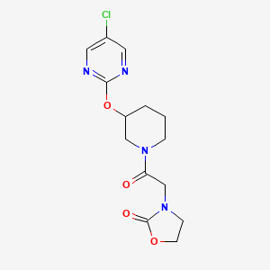 3-(2-(3-((5-Chloropyrimidin-2-yl)oxy)piperidin-1-yl)-2-oxoethyl)oxazolidin-2-one