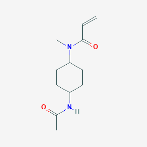 molecular formula C12H20N2O2 B2486117 N-(4-Acetamidocyclohexyl)-N-methylprop-2-enamide CAS No. 2411248-05-8