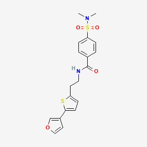 4-(N,N-dimethylsulfamoyl)-N-(2-(5-(furan-3-yl)thiophen-2-yl)ethyl)benzamide
