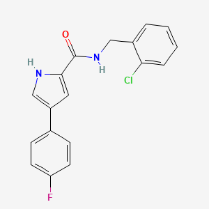 N-(2-chlorobenzyl)-4-(4-fluorophenyl)-1H-pyrrole-2-carboxamide