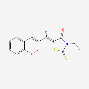 (Z)-5-((2H-chromen-3-yl)methylene)-3-ethyl-2-thioxothiazolidin-4-one