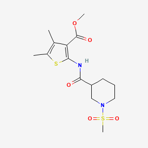 Methyl 4,5-dimethyl-2-(1-(methylsulfonyl)piperidine-3-carboxamido)thiophene-3-carboxylate