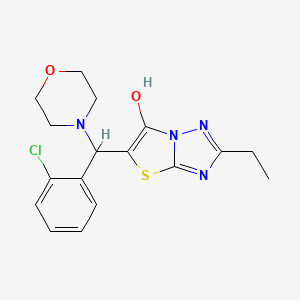 5-((2-Chlorophenyl)(morpholino)methyl)-2-ethylthiazolo[3,2-b][1,2,4]triazol-6-ol
