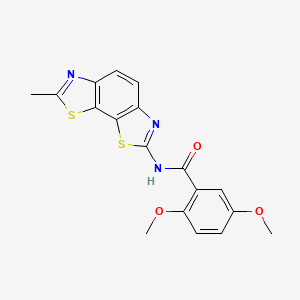 2,5-dimethoxy-N-(7-methylbenzo[1,2-d:4,3-d']bis(thiazole)-2-yl)benzamide