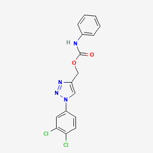 [1-(3,4-dichlorophenyl)-1H-1,2,3-triazol-4-yl]methyl N-phenylcarbamate