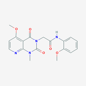 2-(5-methoxy-1-methyl-2,4-dioxo-1,2-dihydropyrido[2,3-d]pyrimidin-3(4H)-yl)-N-(2-methoxyphenyl)acetamide