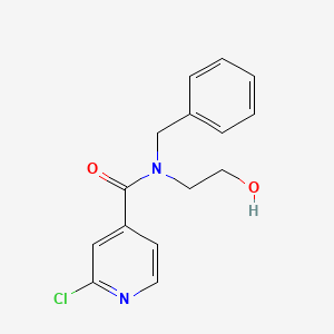 N-benzyl-2-chloro-N-(2-hydroxyethyl)pyridine-4-carboxamide