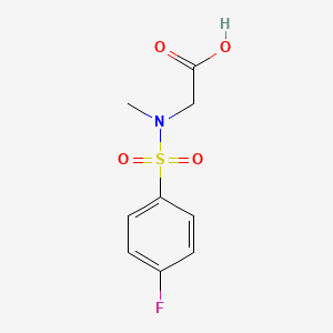 [(4-Fluoro-benzenesulfonyl)-methyl-amino]-acetic acid