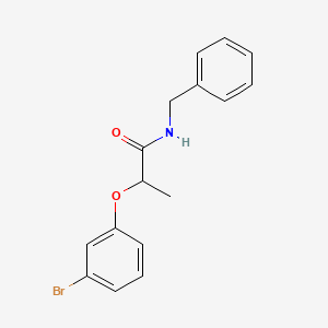 molecular formula C16H16BrNO2 B2486159 N-benzyl-2-(3-bromophenoxy)propanamide CAS No. 632289-95-3