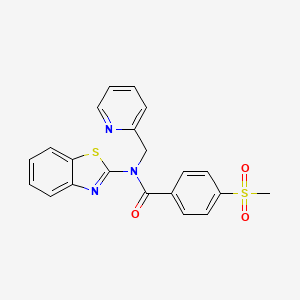 N-(benzo[d]thiazol-2-yl)-4-(methylsulfonyl)-N-(pyridin-2-ylmethyl)benzamide