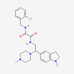 N1-(2-chlorobenzyl)-N2-(2-(1-methylindolin-5-yl)-2-(4-methylpiperazin-1-yl)ethyl)oxalamide