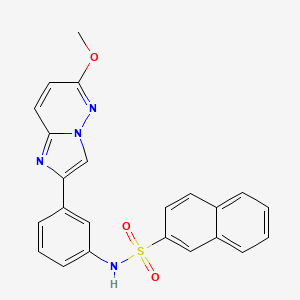 N-(3-(6-methoxyimidazo[1,2-b]pyridazin-2-yl)phenyl)naphthalene-2-sulfonamide