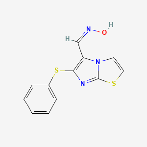 6-(Phenylsulfanyl)imidazo[2,1-b][1,3]thiazole-5-carbaldehyde oxime