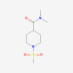 molecular formula C9H18N2O3S B2486182 1-methanesulfonyl-N,N-dimethylpiperidine-4-carboxamide CAS No. 1309190-07-5