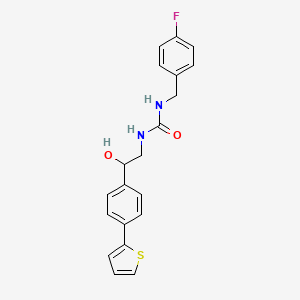 1-[(4-Fluorophenyl)methyl]-3-{2-hydroxy-2-[4-(thiophen-2-yl)phenyl]ethyl}urea