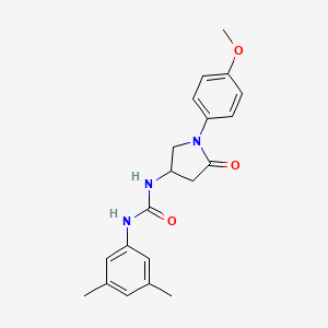 1-(3,5-Dimethylphenyl)-3-[1-(4-methoxyphenyl)-5-oxopyrrolidin-3-yl]urea