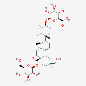 NCGC00347541-02_C42H66O15_beta-D-Glucopyranose, 1-O-[(3beta,5xi,9xi,18xi)-3-(beta-D-glucopyranuronosyloxy)-29-hydroxy-28-oxoolean-12-en-28-yl]-