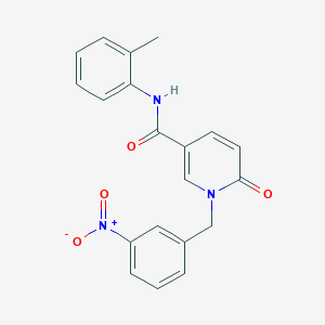 1-(3-nitrobenzyl)-6-oxo-N-(o-tolyl)-1,6-dihydropyridine-3-carboxamide