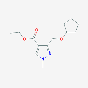 Ethyl 3-(cyclopentyloxymethyl)-1-methylpyrazole-4-carboxylate