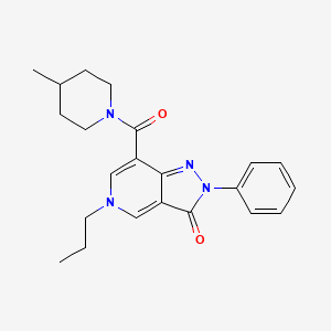 7-(4-methylpiperidine-1-carbonyl)-2-phenyl-5-propyl-2H-pyrazolo[4,3-c]pyridin-3(5H)-one
