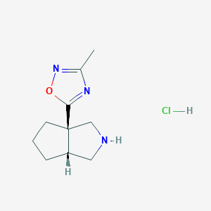 5-[(3Ar,6aR)-2,3,4,5,6,6a-hexahydro-1H-cyclopenta[c]pyrrol-3a-yl]-3-methyl-1,2,4-oxadiazole;hydrochloride