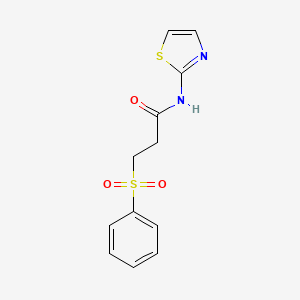 3-(phenylsulfonyl)-N-(1,3-thiazol-2-yl)propanamide