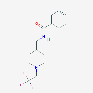 N-[[1-(2,2,2-Trifluoroethyl)piperidin-4-yl]methyl]cyclohex-3-ene-1-carboxamide