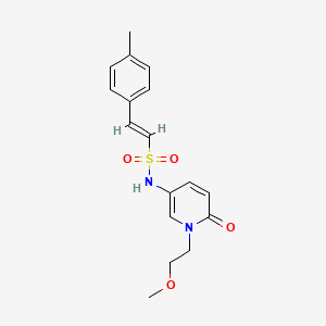 (E)-N-[1-(2-Methoxyethyl)-6-oxopyridin-3-yl]-2-(4-methylphenyl)ethenesulfonamide