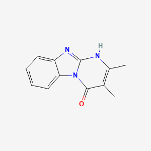 molecular formula C12H11N3O B2486249 2,3-dimethylpyrimido[1,2-a]benzimidazol-4(1H)-one CAS No. 877798-45-3