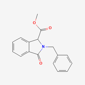 molecular formula C17H15NO3 B2486251 Methyl 2-benzyl-3-oxoisoindoline-1-carboxylate CAS No. 60652-05-3
