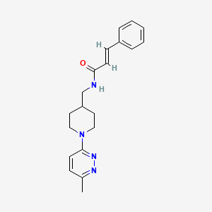 N-((1-(6-methylpyridazin-3-yl)piperidin-4-yl)methyl)cinnamamide