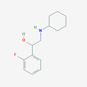 2-(Cyclohexylamino)-1-(2-fluorophenyl)ethan-1-ol