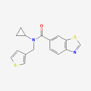 N-cyclopropyl-N-(thiophen-3-ylmethyl)benzo[d]thiazole-6-carboxamide