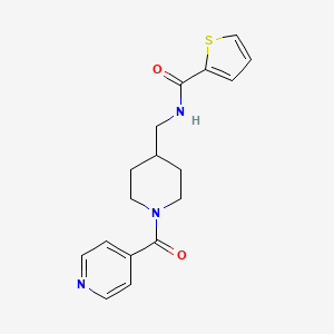N-((1-isonicotinoylpiperidin-4-yl)methyl)thiophene-2-carboxamide