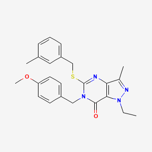 1-ethyl-6-(4-methoxybenzyl)-3-methyl-5-((3-methylbenzyl)thio)-1H-pyrazolo[4,3-d]pyrimidin-7(6H)-one