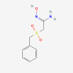 molecular formula C9H12N2O3S B2486304 (1Z)-2-(benzylsulfonyl)-N'-hydroxyethanimidamide CAS No. 1242336-23-7