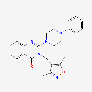 3-((3,5-dimethylisoxazol-4-yl)methyl)-2-(4-phenylpiperazin-1-yl)quinazolin-4(3H)-one