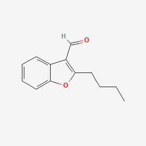 molecular formula C13H14O2 B2486353 2-Butyl-1-benzofuran-3-carbaldehyde CAS No. 251479-20-6