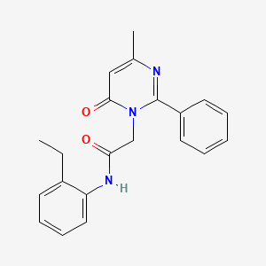 N-(2-ethylphenyl)-2-(4-methyl-6-oxo-2-phenylpyrimidin-1(6H)-yl)acetamide