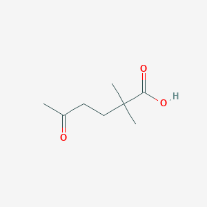 molecular formula C8H14O3 B2486415 2,2-Dimethyl-5-oxohexanoic acid CAS No. 73336-14-8